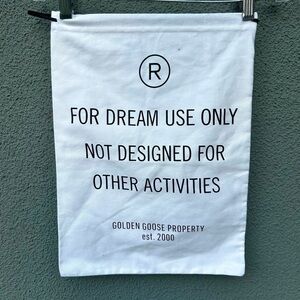 Authentic Golden Goose Drawstring Dust Bag Made in Italy